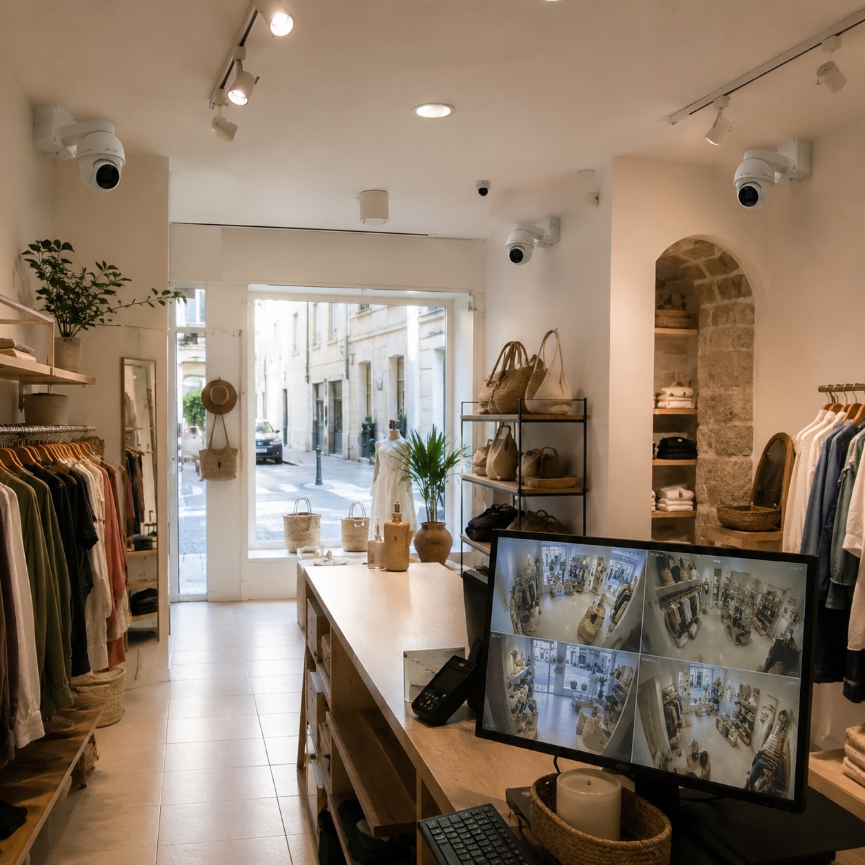 Vidéo surveillance dans un magasin de Bastia